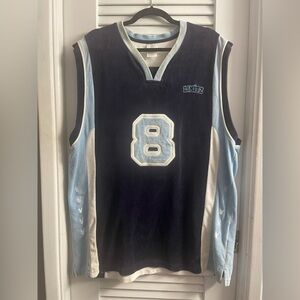 NOBO No Boundaries Vintage 90s RARE Velour Basketball Jersey Size Large Like New